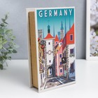 Сейф-книга дерево кожзам "Немецкие улочки" 21х13х5 см - фото 41693096
