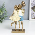 Фигурка полистоун «Детишки с воздушными шариками, в жёлтых нарядах», 20×5×10 см - Фото 1