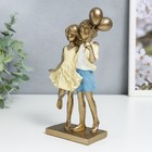 Фигурка полистоун «Детишки с воздушными шариками, в жёлтых нарядах», 20×5×10 см - Фото 4