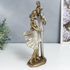 Фигурка полистоун «Наша большая семья», серо-синий и перламутр, 28.5×10.5×12.5 см - Фото 2