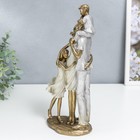 Фигурка полистоун «Наша большая семья», серо-синий и перламутр, 28.5×10.5×12.5 см - фото 24669644