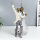 Сувенир полистоун "Молодожёны - свадебный танец" 35,5х14х25 см - фото 6569221