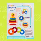 Развивающая пирамидка «Уточка», 5 колец - фото 25513817