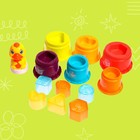 Развивающая пирамидка-сортер «Утёнок», 13 предметов - фото 21533569