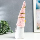 Кукла интерьерная "Гном в колпаке с ромашкой и розами" 36х7х6 см см - фото 21533580