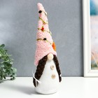 Интерьерная текстильная кукла «Бабуся в колпаке с ромашкой и розами», 36×7×6 см см 7510611 - фото 16507664