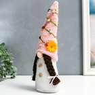 Интерьерная текстильная кукла «Бабуся в колпаке с ромашкой и розами», 36×7×6 см см 7510611 - фото 16507665