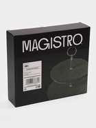 Этажёрка для фруктов и десертов Magistro Valley, 2 яруса, d=25/20×24 см, сланец, чёрная - Фото 6