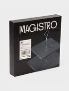 Этажёрка для фруктов и десертов Magistro Valley, 2 яруса, d=25/20, h=25 см, сланец, чёрная - Фото 7