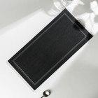 Доска для подачи из сланца Magistro Valley, 20×40 см, с кровостоком - Фото 3