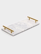 Поднос Magistro Marble, мрамор, 38.2×18.2 см, белый - Фото 1