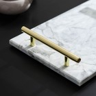 Поднос Magistro Marble, мрамор, 29,5×19,5 см, белый - фото 8030757