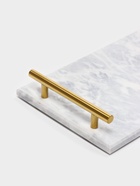 Поднос Magistro Marble, мрамор, 38.2×18.2 см, белый - Фото 2