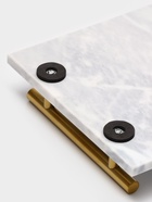 Поднос Magistro Marble, мрамор, 38.2×18.2 см, белый - Фото 6