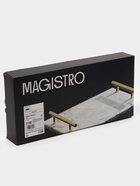 Поднос Magistro Marble, мрамор, 38.2×18.2 см, белый - Фото 7