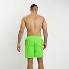 Плавки купальные мужские однотонные, MINAKU цвет зелёный, размер 52 - Фото 2
