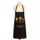 Фартук Этель "Cooking", цв. черный, 70*68 см, 100% п/э - Фото 5