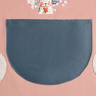 Фартук «Доляна» Rabbit's spring, розовый, 70×65 см