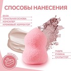 Спонж для макияжа «Амфора», пористый, 4 × 6 см, увеличивается при намокании, цвет МИКС 7508109 - фото 16271449