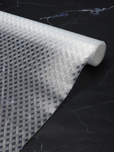 Коврик противоскользящий Доляна «Ромбы», 30×150 см, прозрачный