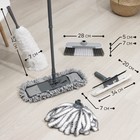 Комплект для уборки Raccoon «Универсальный», 6 предметов: насадка моп, флаундер для швабры с насадкой, метла, окномойка, щётка для пыли и черенок. - фото 21534057