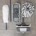 Комплект для уборки Raccoon «Универсальный», 6 предметов: насадка моп, флаундер для швабры с насадкой, метла, окномойка, щётка для пыли и черенок. - фото 6569555