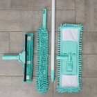 Комплект для уборки Raccoon «Универсальный», 4 предмета: окномойка, швабра, щётка для пыли и черенок - фото 6569564