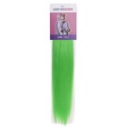 SIM-BRAIDS Канекалон однотонный, гофрированный, 65 см, 90 гр, цвет светло-зелёный(#Green) - фото 8571437