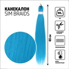 SIM-BRAIDS Канекалон однотонный, гофрированный, 65 см, 90 гр, цвет светло-голубой(#IlI BLUE) - фото 299721596