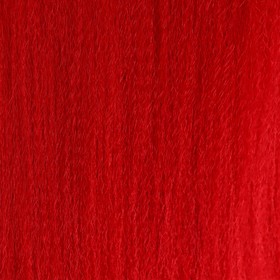 SIM-BRAIDS Канекалон однотонный, гофрированный, 65 см, 90 гр, цвет красный(#RED)