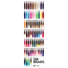 SIM-BRAIDS Канекалон двухцветный, гофрированный, 65 см, 90 гр, цвет красный/розовый(#FR-3) - Фото 6
