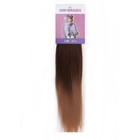 SIM-BRAIDS Канекалон двухцветный, гофрированный, 65 см, 90 гр, цвет тёплый-блонд/русый(#FR-5) - Фото 3