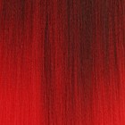 SIM-BRAIDS Канекалон двухцветный, гофрированный, 65 см, 90 гр, цвет красный/русый(#FR-10) - Фото 2