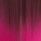 SIM-BRAIDS Канекалон двухцветный, гофрированный, 65 см, 90 гр, цвет розовый/русый(#FR-11) - фото 7107290