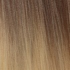 SIM-BRAIDS Канекалон двухцветный, гофрированный, 65 см, 90 г, цвет молочный, русый(#FR=13) - Фото 2