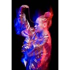 SIM-BRAIDS Канекалон двухцветный, гофрированный, 65 см, 90 гр, цвет молочный/русый(#FR-13) - Фото 5