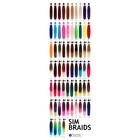 SIM-BRAIDS Канекалон двухцветный, гофрированный, 65 см, 90 гр, цвет молочный/русый(#FR-13) - Фото 6