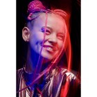 SIM-BRAIDS Канекалон двухцветный, гофрированный, 65 см, 90 гр, цвет русый/белый(#FR-14) - Фото 5