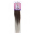 SIM-BRAIDS Канекалон двухцветный, гофрированный, 65 см, 90 гр, цвет светло-серый/русый(#FR-15) - Фото 3