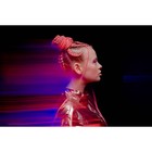 SIM-BRAIDS Канекалон двухцветный, гофрированный, 65 см, 90 гр, цвет русый/голубой(#FR-18) - Фото 5