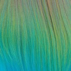SIM-BRAIDS Канекалон трёхцветный, гофрированный, 65 см, 90 гр, цвет голубой/зелёный/розовый(#FR-24) - фото 7107302