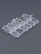 Органайзер для хранения мелочей, 12 ячеек, 13.2×7.5×1.5 см, прозрачный - Фото 2