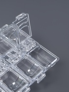 Органайзер для хранения мелочей, 12 ячеек, 13.2×7.5×1.5 см, прозрачный - Фото 3