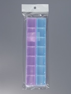 Органайзер для хранения мелочей, 14 ячеек, 21.5×6.5×2.3 см, МИКС - Фото 7