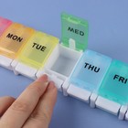 Таблетница «Неделька», английские буквы, 7 секций, разноцветная - Фото 3