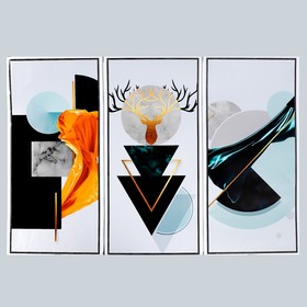 Наклейка пластик интерьерная триптих 