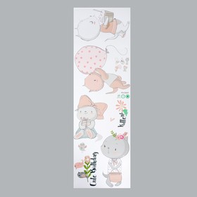 Наклейка интерьерная цветная «Милые котятки», 30×90 см