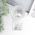 Подсвечник стекло на 1 свечу "Драгоценность" 30х7х7 см - фото 25486914