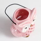 Подсвечник керамика на 1 свечу "Очковая сова" с ручкой 9,5х6,5х7 см МИКС - Фото 9