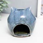 Подсвечник керамика на 1 свечу "Синий филин" МИКС 10х10х10 см - Фото 3